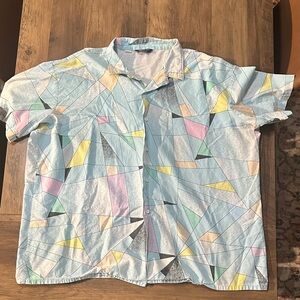 Vintage Deecee shirt - Geometric Patterned Men's Shirt